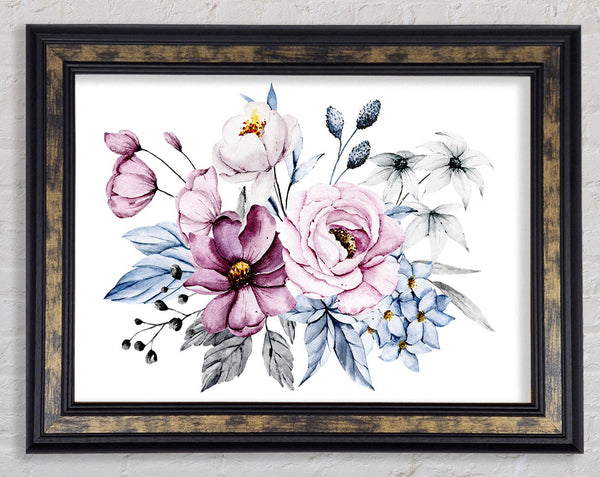 Flowers Together Framed Print