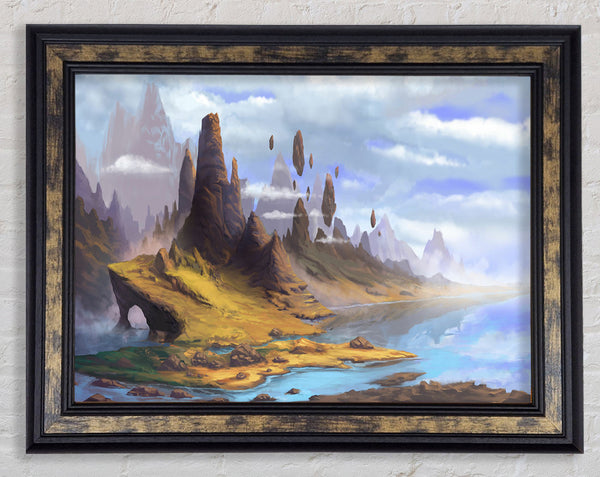 The Floating Islands Framed Print