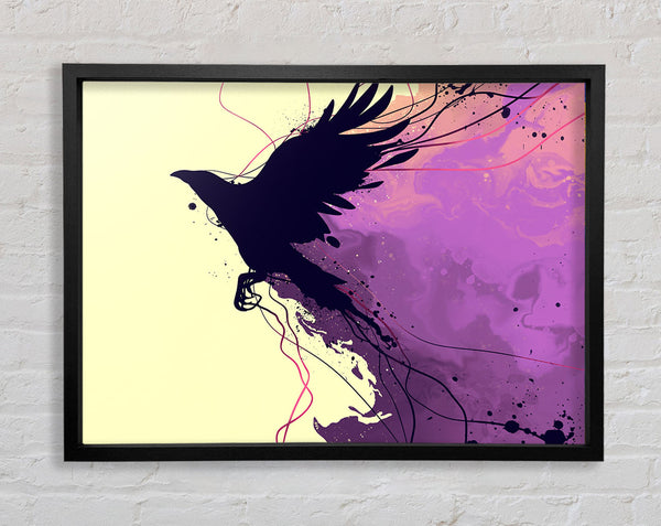 Blackbird Breaking The Boundries Framed Print