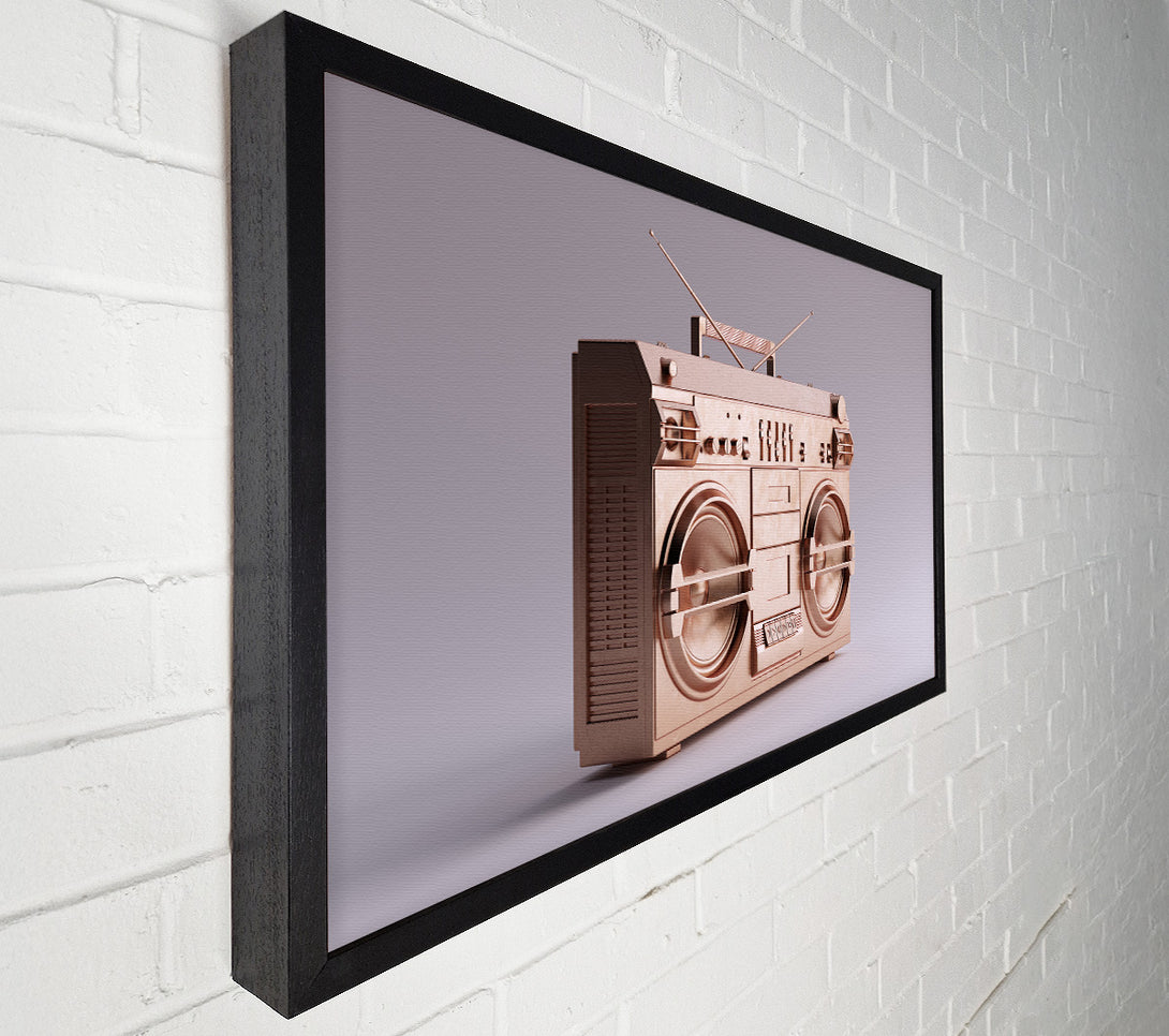  A Canvas Print of Boombox Simple Canvas Print