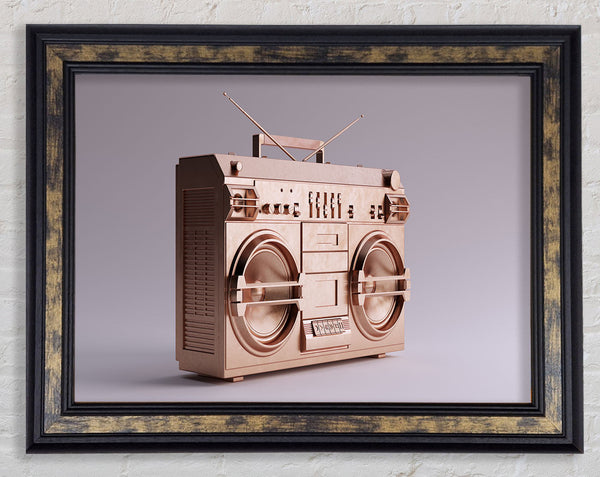 Boombox Simple Framed Print