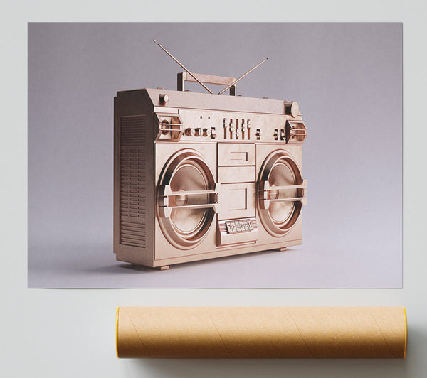 Boombox Simple Giclee Print
