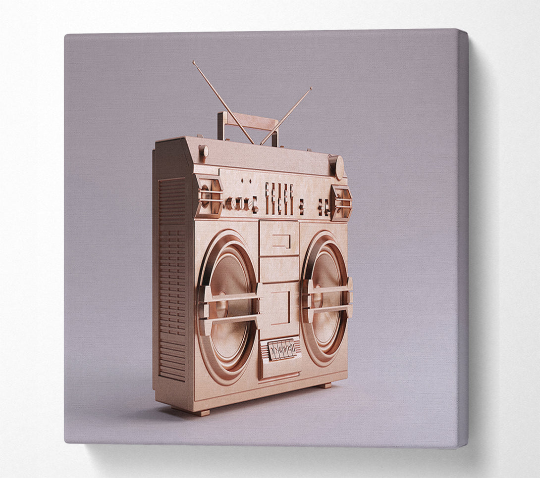  A Canvas Print of Boombox Simple Canvas Print