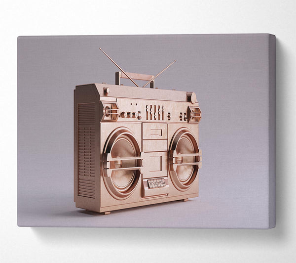  A Canvas Print of Boombox Simple Canvas Print