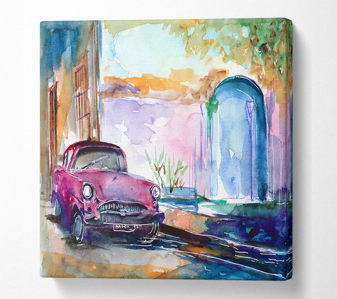  A Canvas Print of Classic Motoring Canvas Art