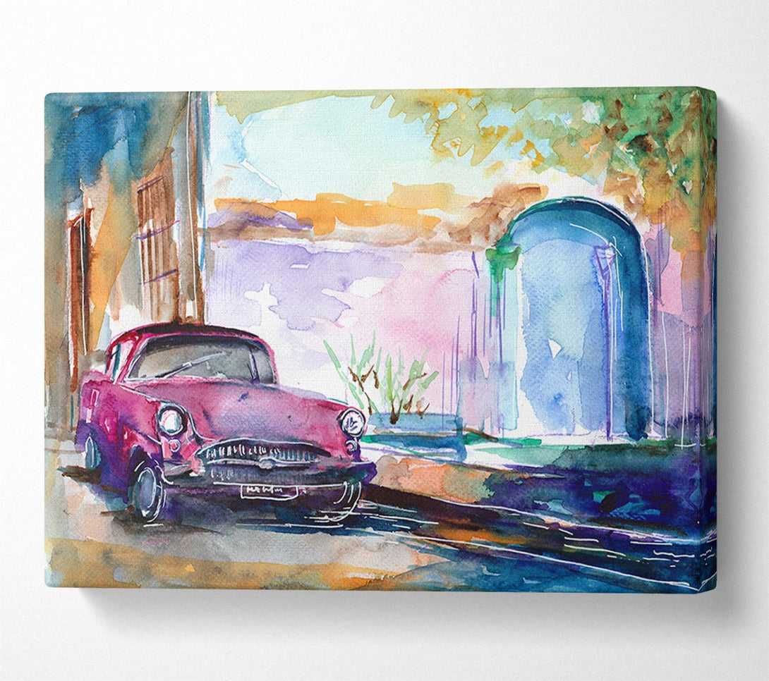  A Canvas Print of Classic Motoring Canvas Art