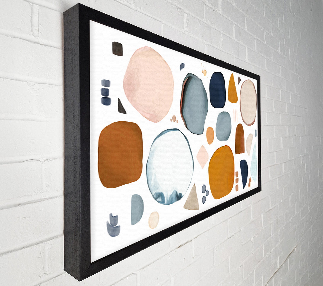  A Canvas Print of The Abstract Shape Collage Canvas Wall Art