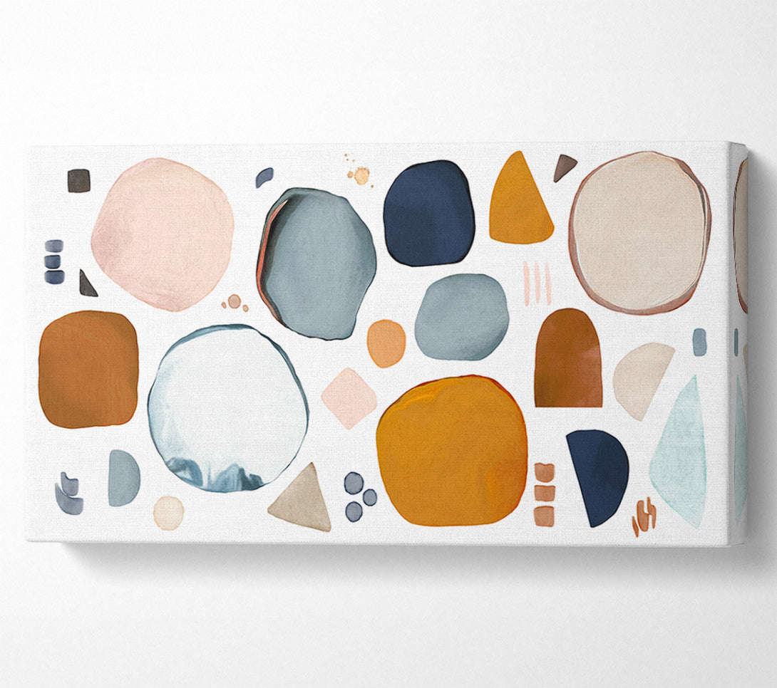  A Canvas Print of The Abstract Shape Collage Canvas Wall Art