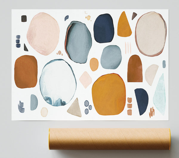 The Abstract Shape Collage Giclee Print