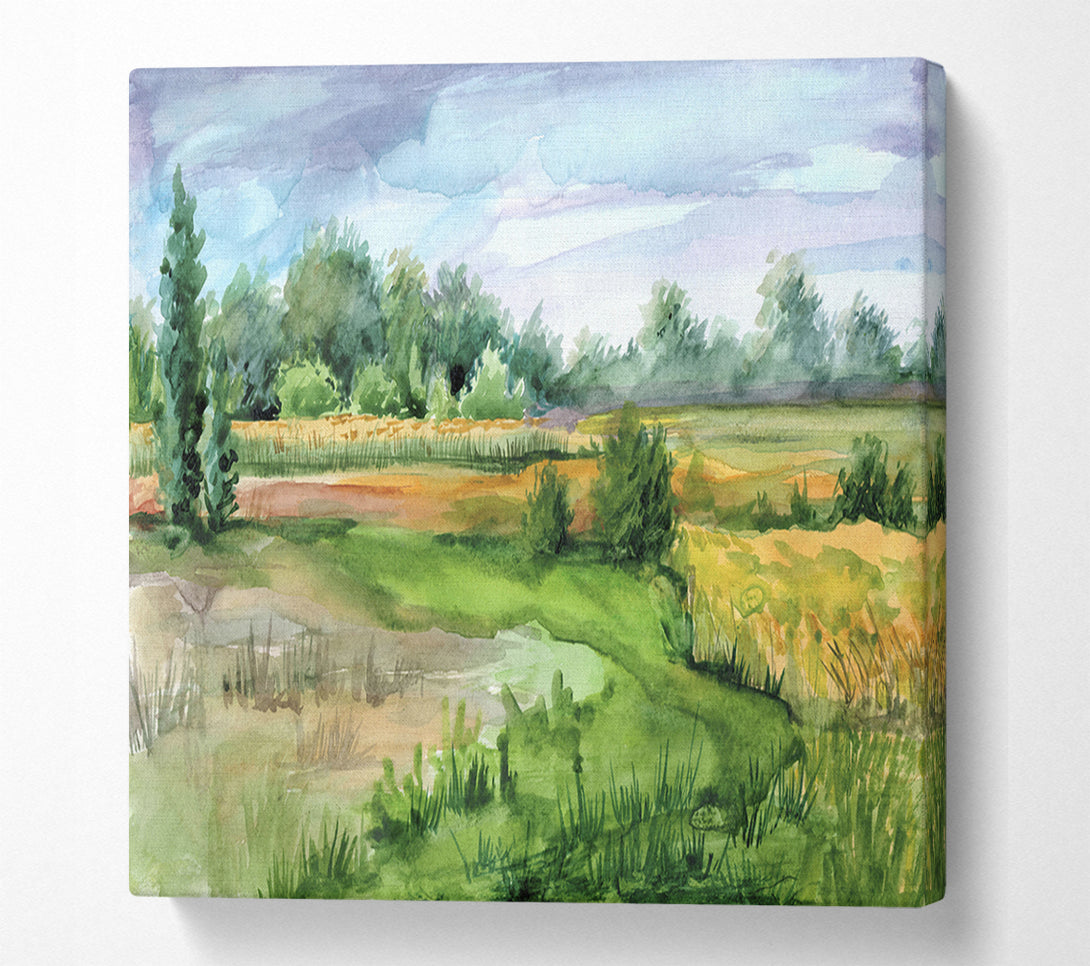  A Canvas Print of A Trip To The Countryside Canvas Art