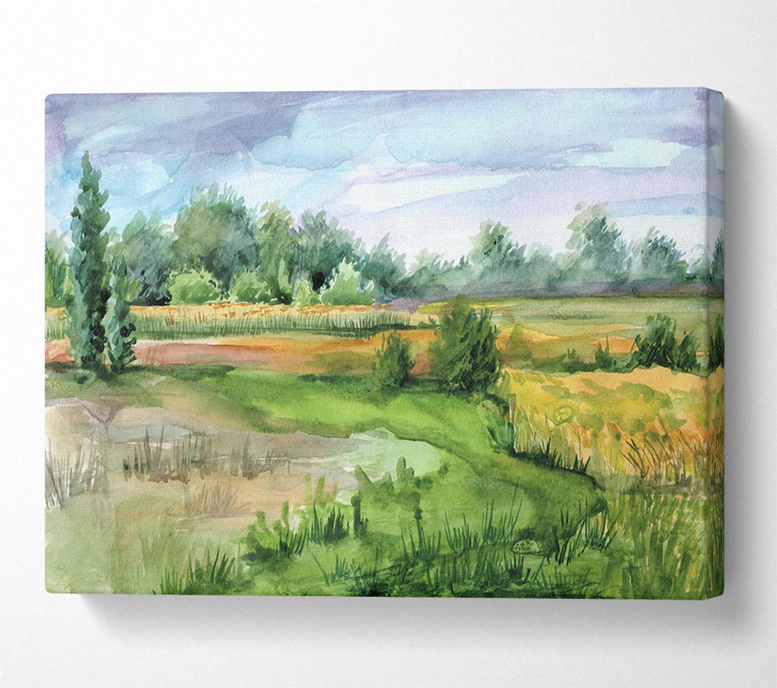  A Canvas Print of A Trip To The Countryside Canvas Art