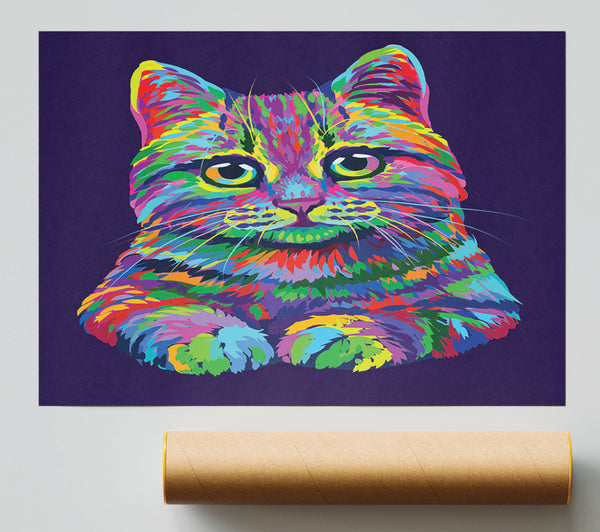 The Vivid Cat Poster