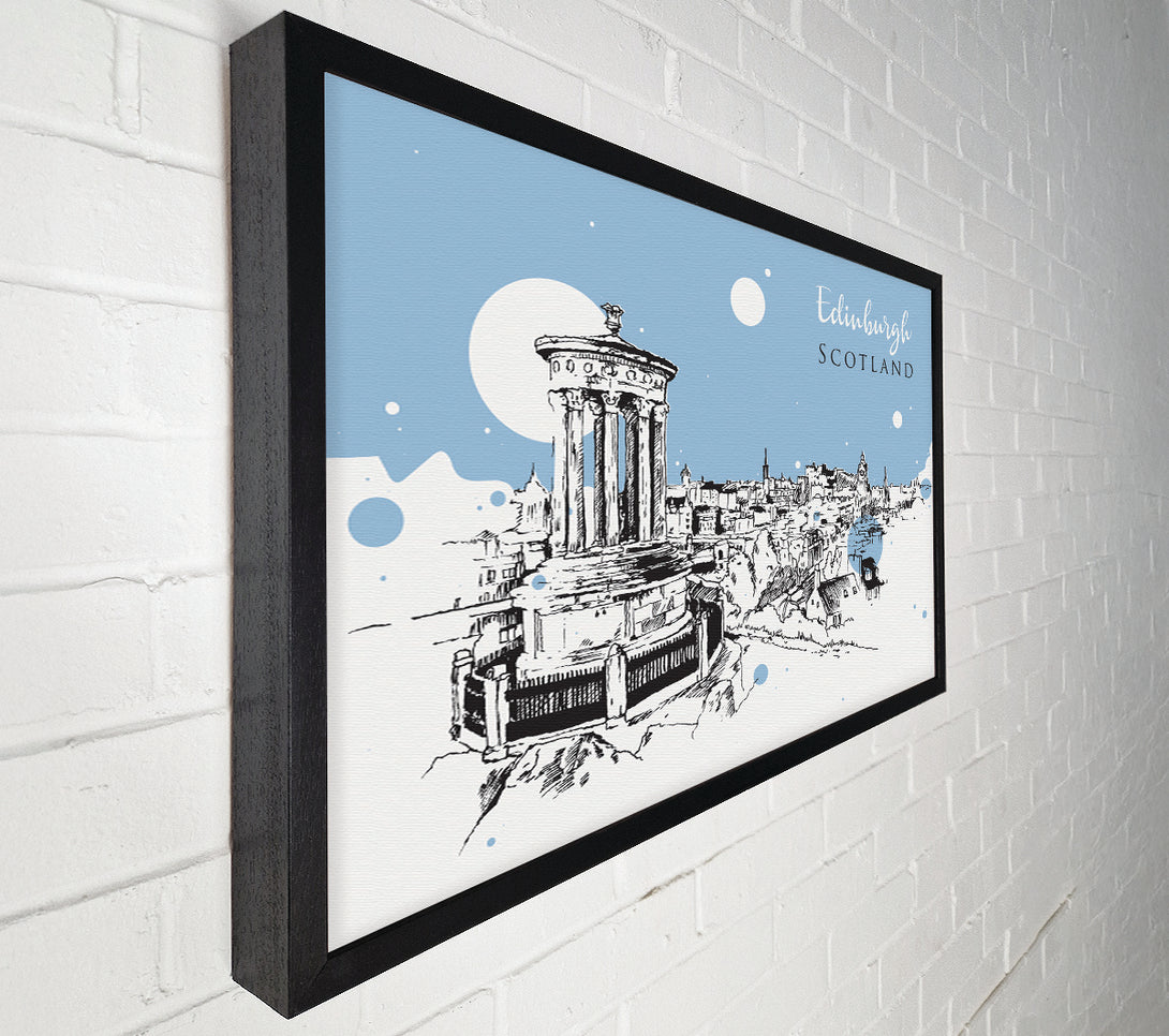  A Canvas Print of Scotland In Ink Canvas Print