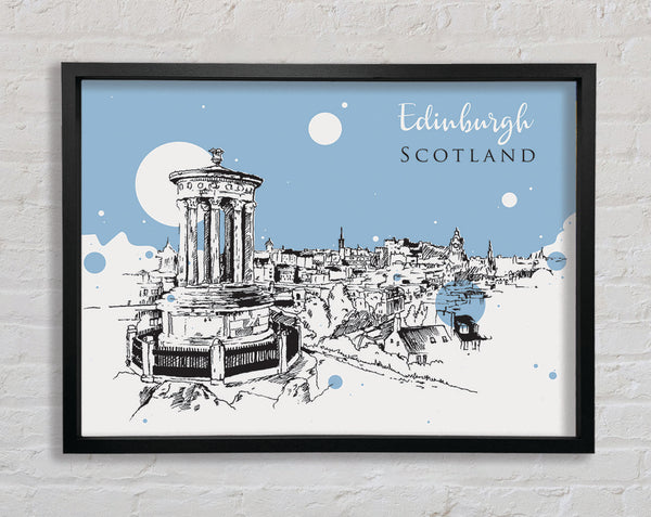 Scotland In Ink Framed Print