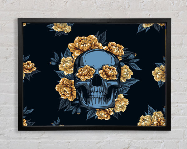 The Skull Flowers Tribute Framed Print