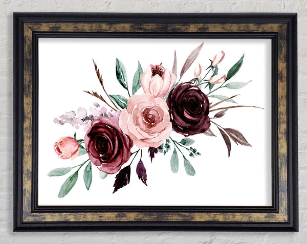 Trio Of Lovely Roses Framed Print