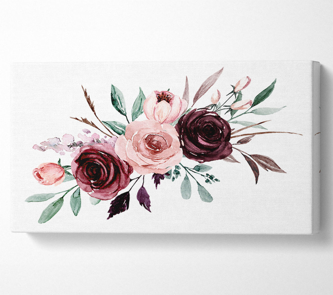  A Canvas Print of Trio Of Lovely Roses Canvas Art