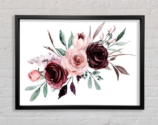 Trio Of Lovely Roses Framed Print