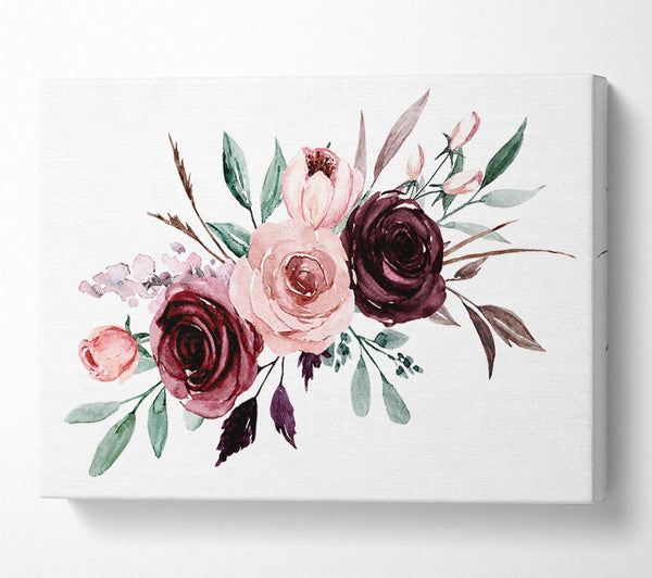  A Canvas Print of Trio Of Lovely Roses Canvas Art