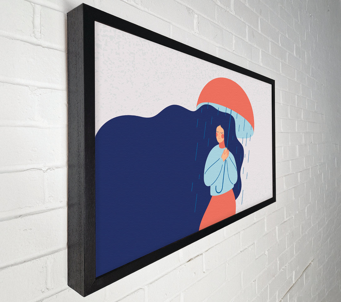  A Canvas Print of Raining On The Woman Canvas Art