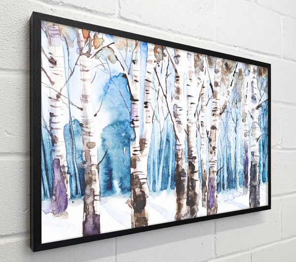 The Beautiful Birch Trees In The Snow
