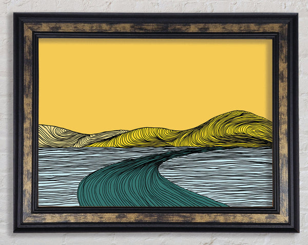 The Abstract Road Framed Print
