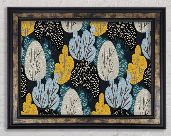 Trees Of Pattern And Colour Framed Print