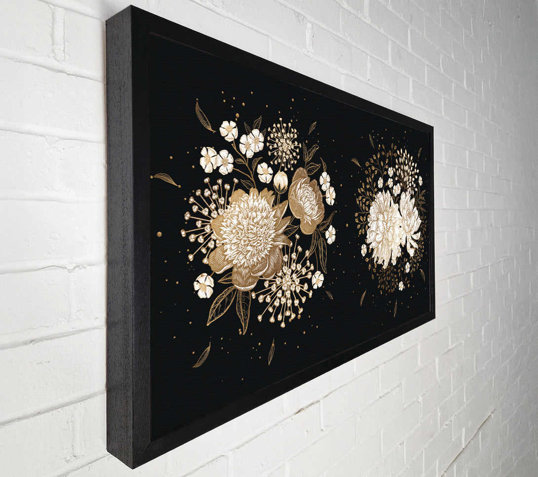  A Canvas Print of Two Clusters Of Flowers Canvas Wall Art