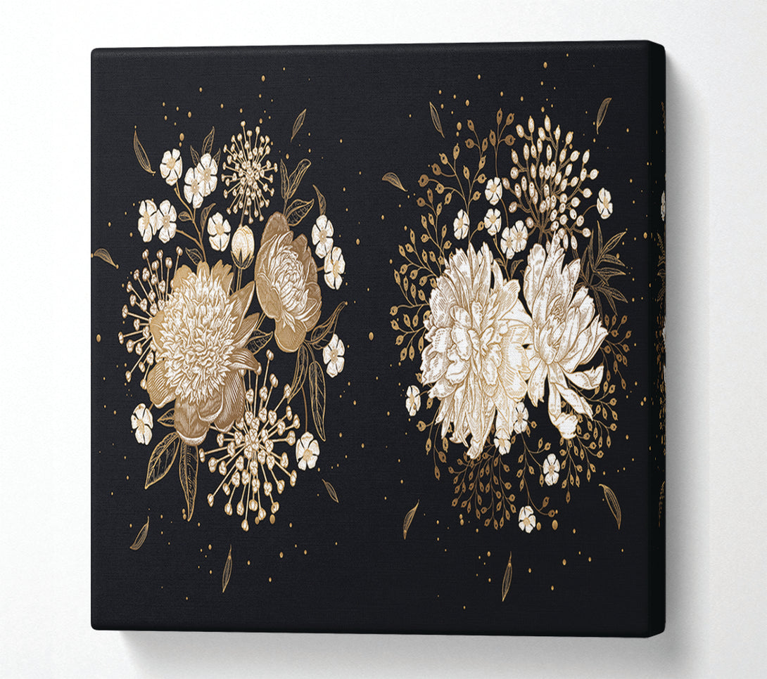  A Canvas Print of Two Clusters Of Flowers Canvas Wall Art