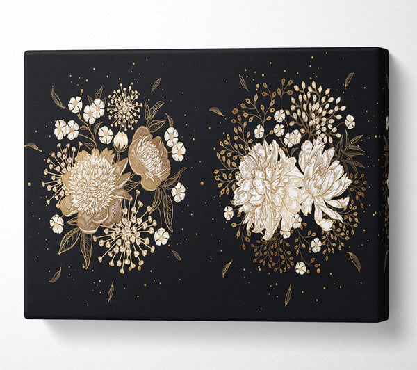  A Canvas Print of Two Clusters Of Flowers Canvas Wall Art