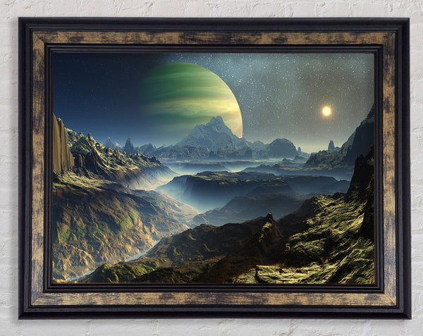 The Planet Rises Framed Print