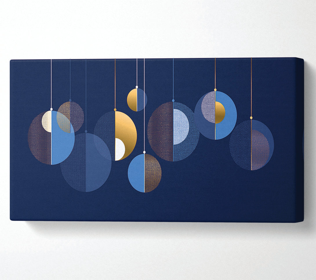  A Canvas Print of A Hint Of Christmas Baubles Canvas Wall Art