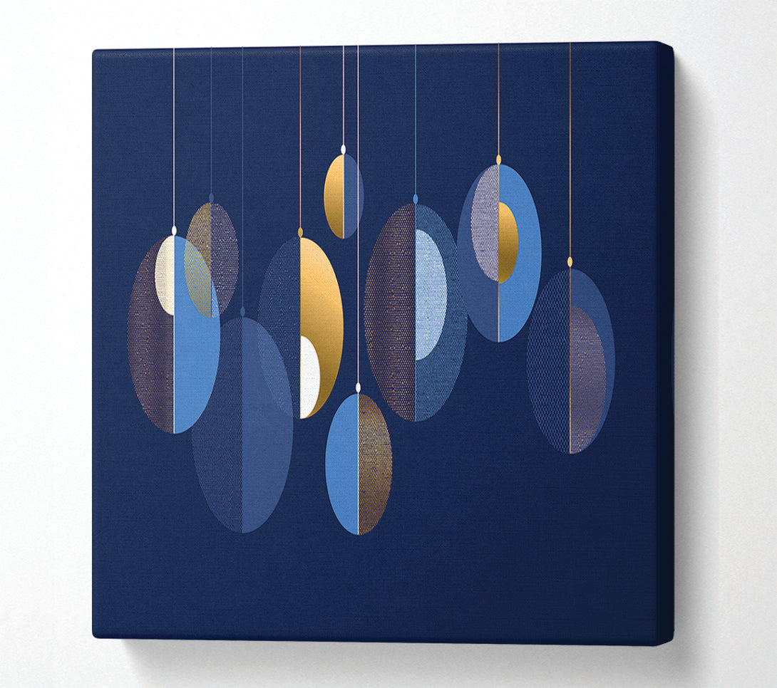  A Canvas Print of A Hint Of Christmas Baubles Canvas Wall Art