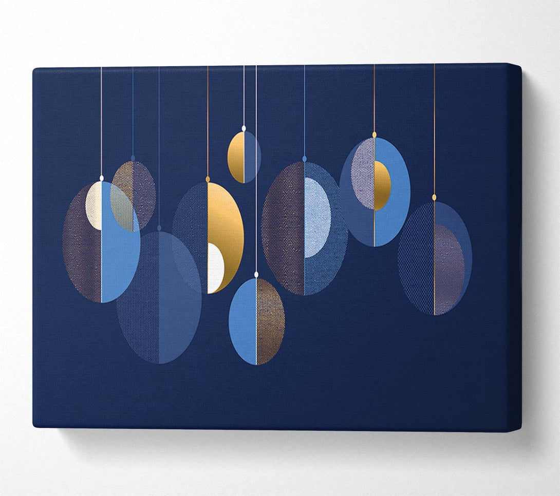  A Canvas Print of A Hint Of Christmas Baubles Canvas Wall Art