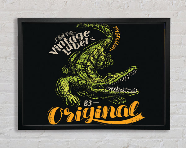 Vintage Label Krokodil