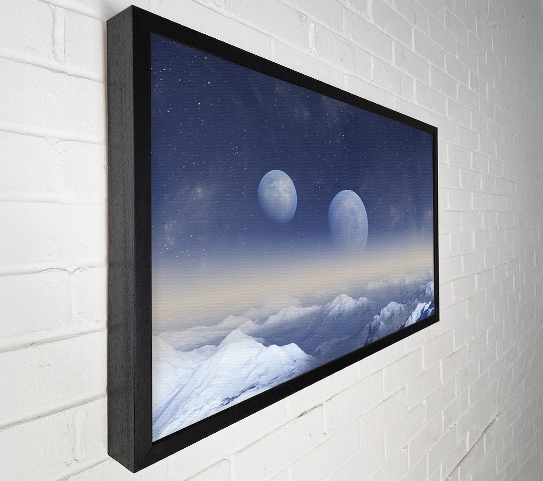  A Canvas Print of The Two Moons Meet Canvas Art