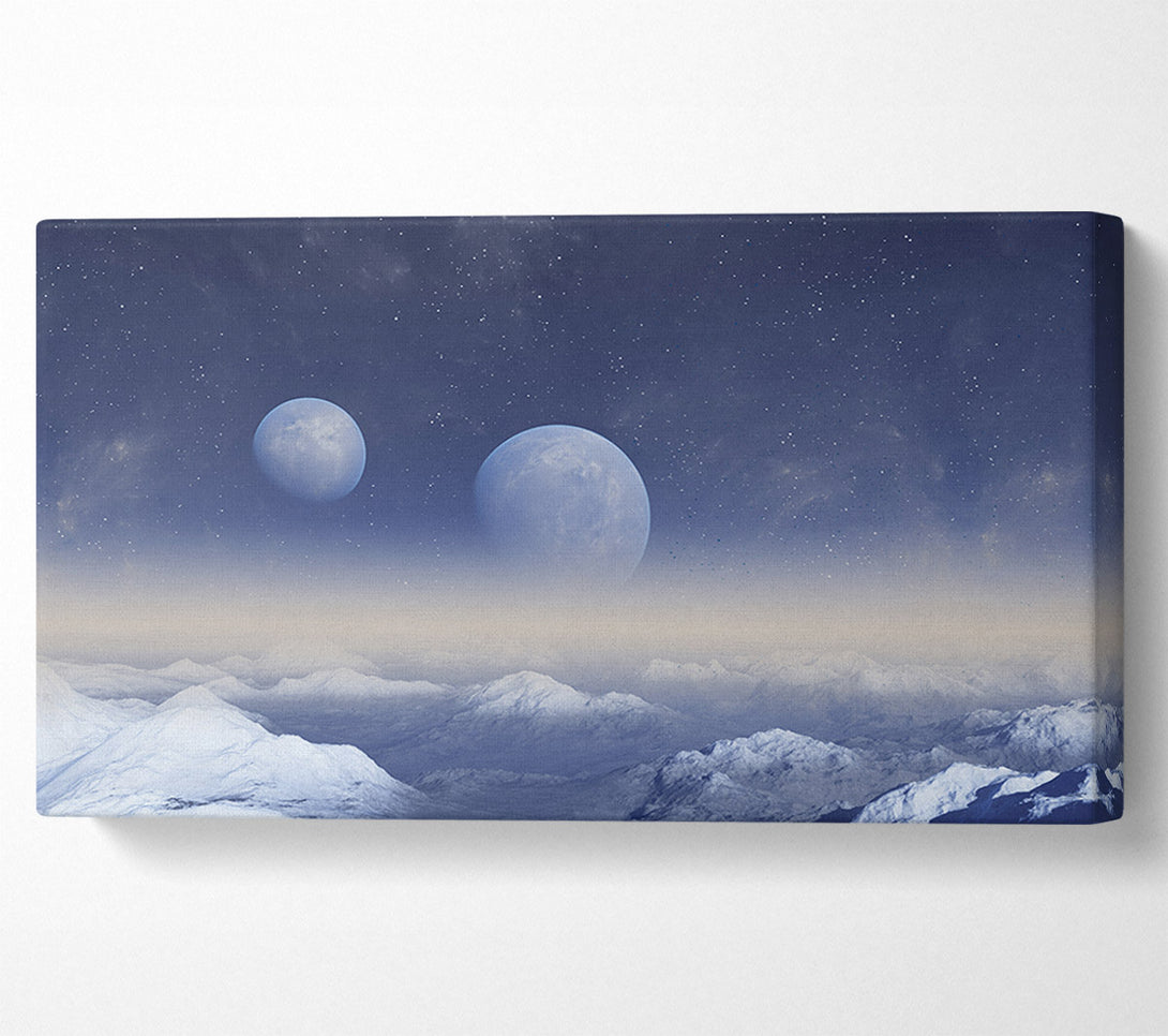 A Canvas Print of The Two Moons Meet Canvas Art