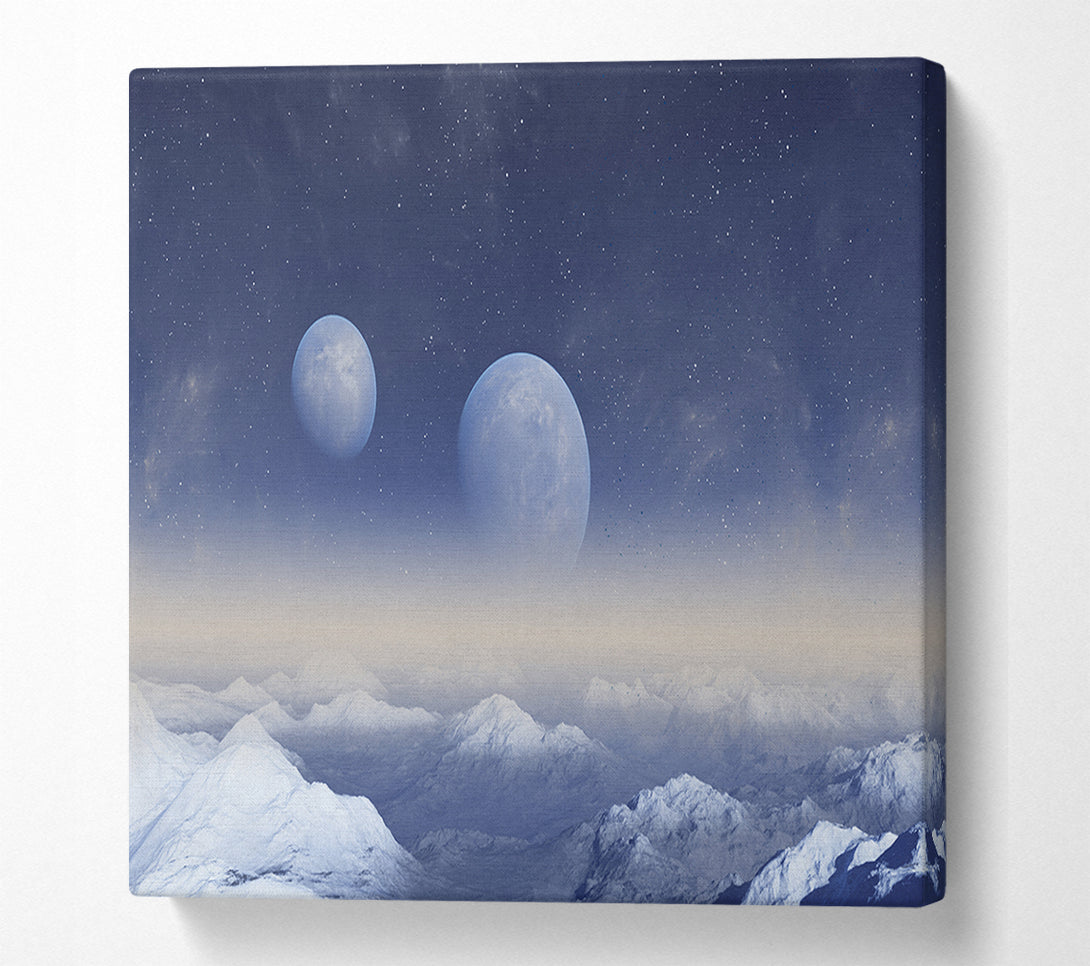  A Canvas Print of The Two Moons Meet Canvas Art