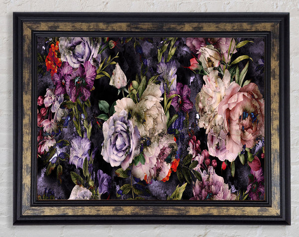 Rose Petal Cluster Framed Print