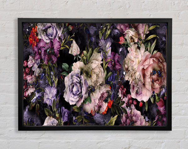 Rose Petal Cluster Framed Print