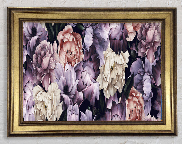 Carnation Petal Cluster Framed Print