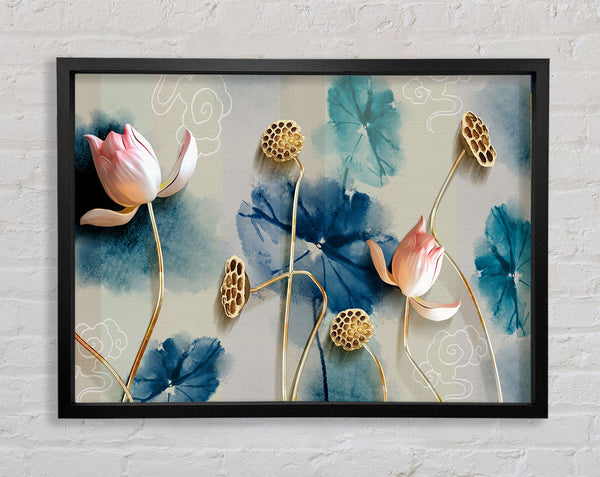 Stunning Flower Pose Framed Print