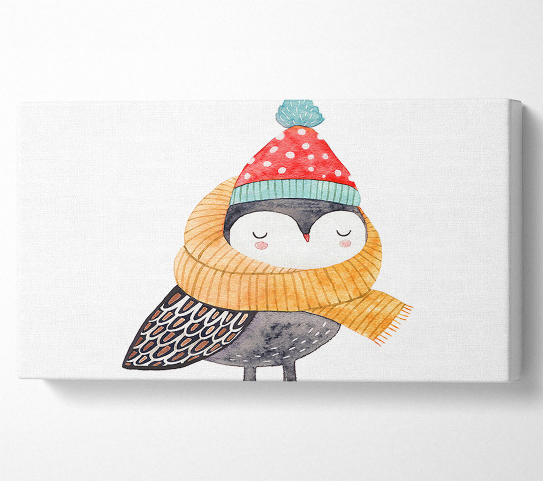  A Canvas Print of Ready For Winter Bird Canvas Print