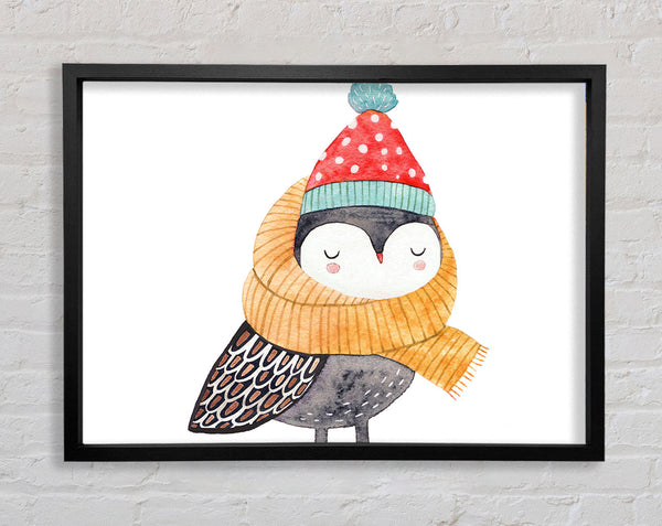 Ready For Winter Bird Framed Print