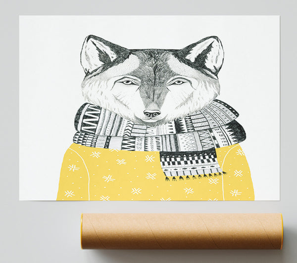 Ready For Winter Fox Poster
