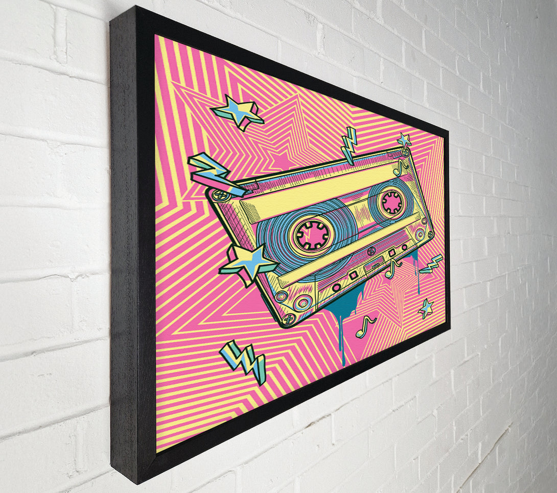  A Canvas Print of Cassette Tape Jungle Canvas Wall Art