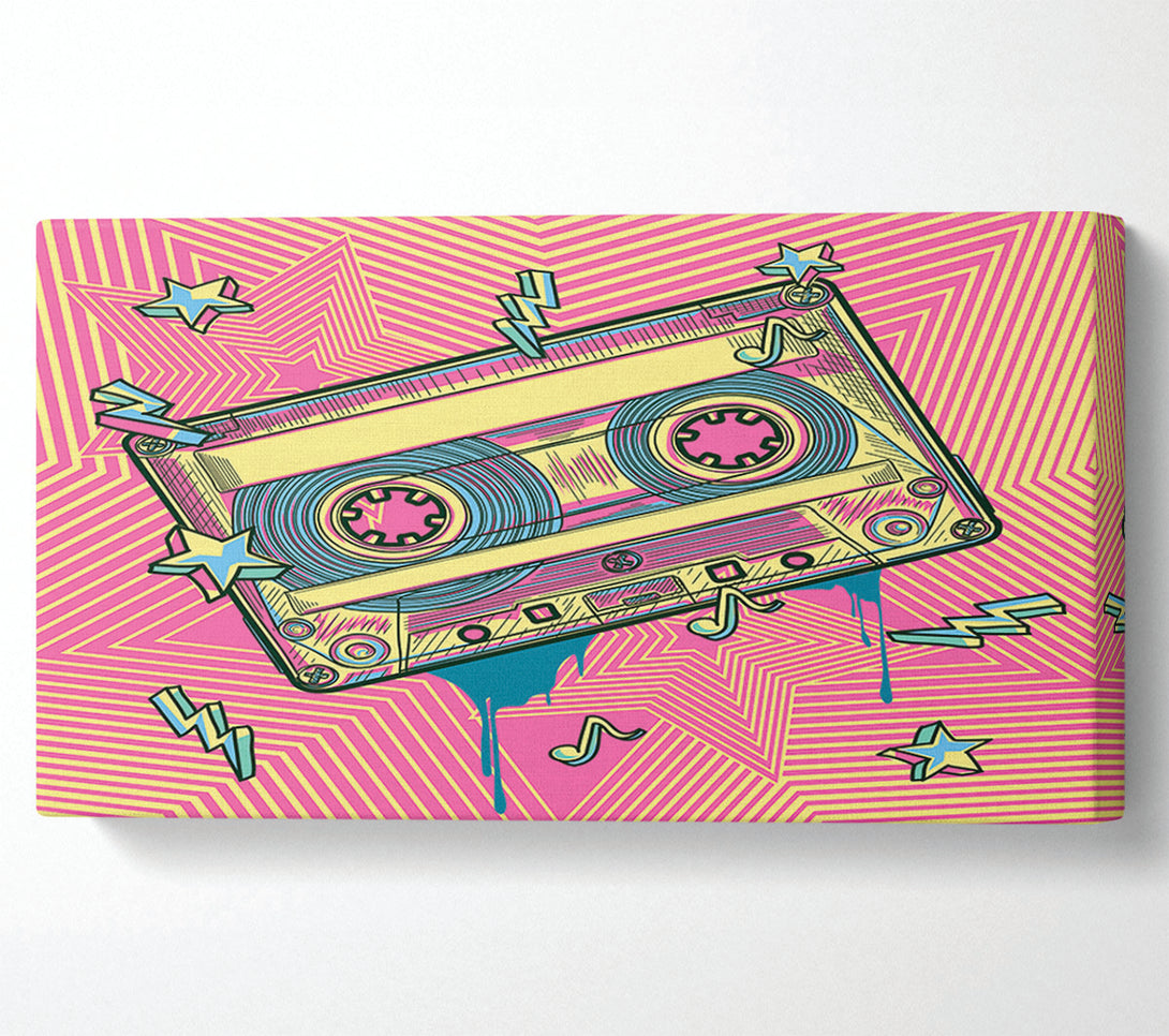  A Canvas Print of Cassette Tape Jungle Canvas Wall Art