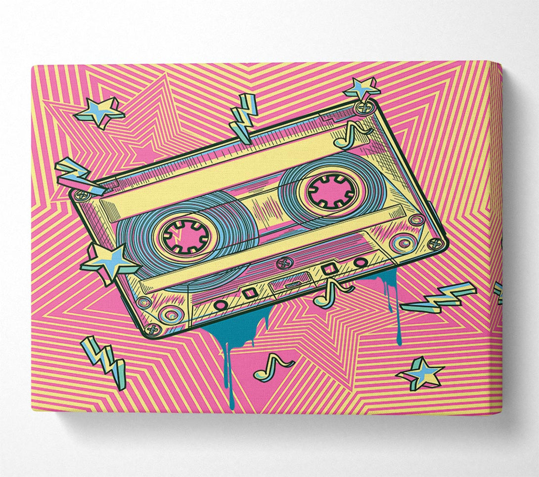 A Canvas Print of Cassette Tape Jungle Canvas Wall Art