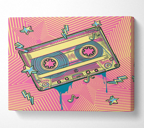  A Canvas Print of Cassette Tape Jungle Canvas Wall Art