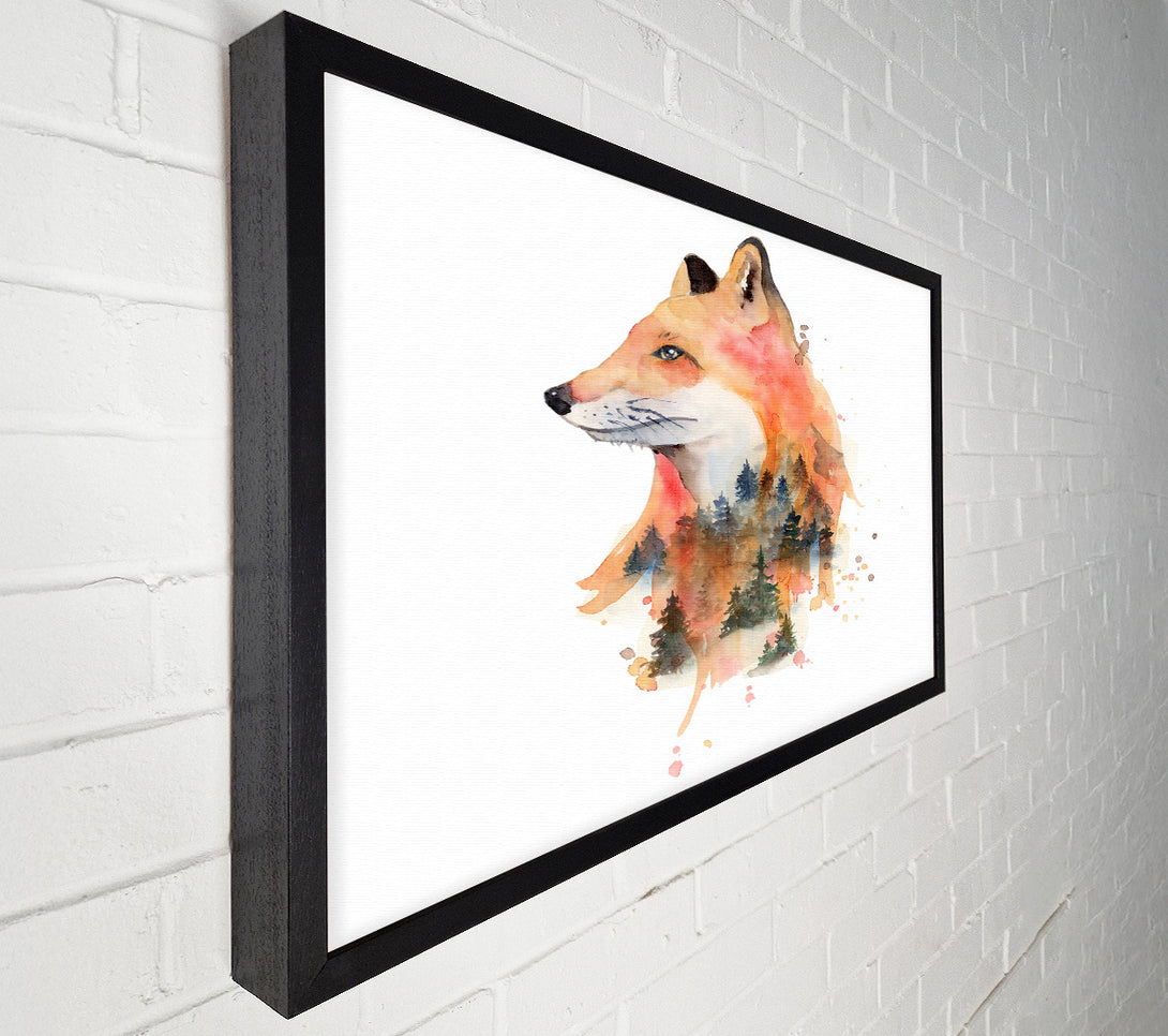  A Canvas Print of The Fox Woodland Canvas Wall Art